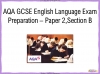 AQA GCSE English Language Exam Preparation - Paper 2, Section B Teaching Resources (slide 1/108)